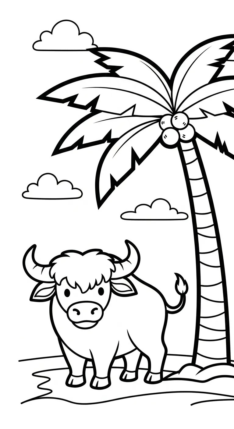 in hình tô màu Tranh Tô Màu Trâu