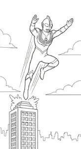 tranh tô màu Tranh Tô Màu Ultraman cho bé mới nhất
