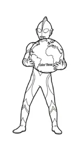 tranh tô màu Tranh Tô Màu Ultraman tập tô