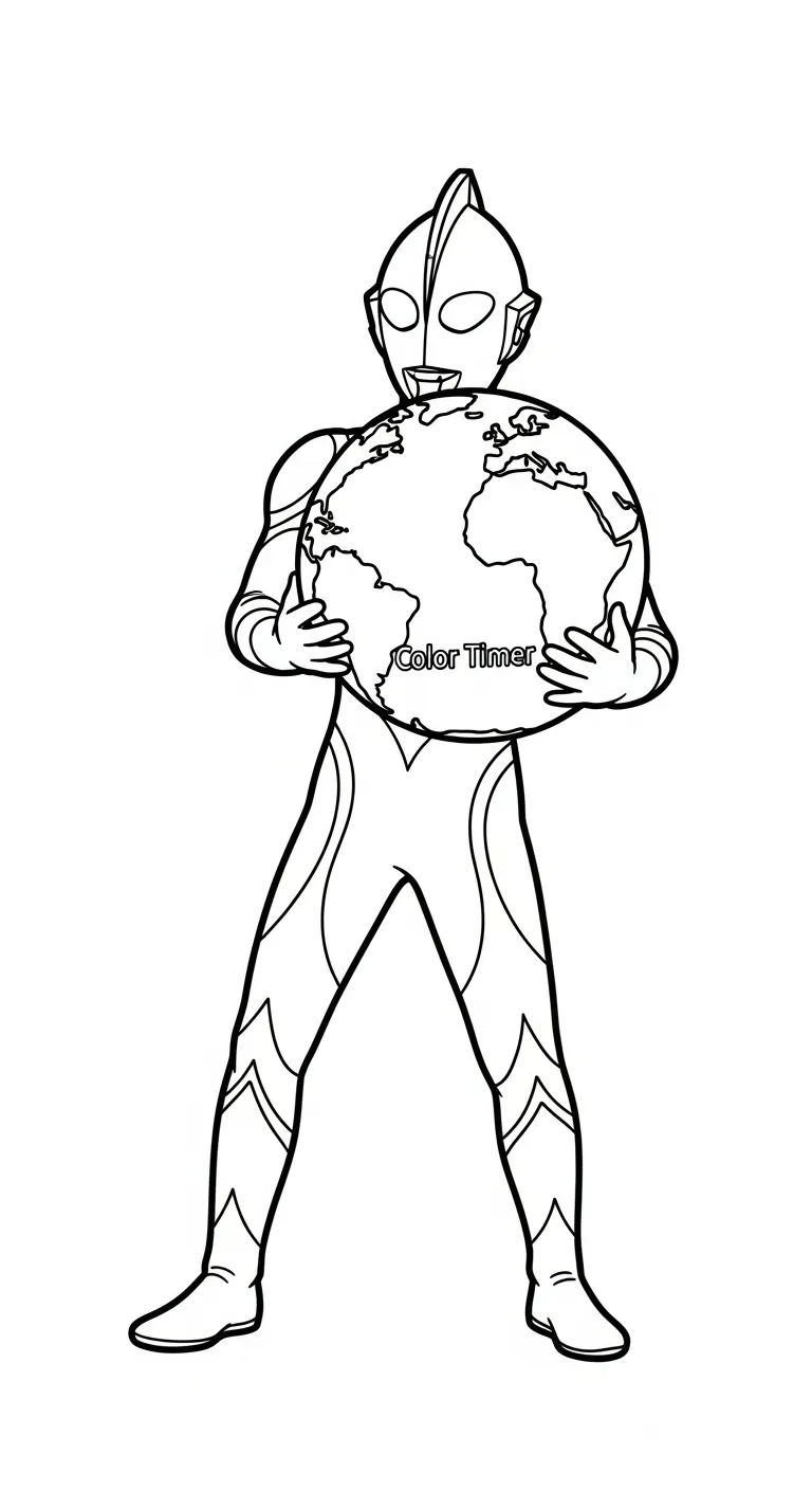 tranh tô màu Tranh Tô Màu Ultraman tập tô