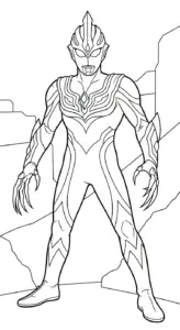 tranh tô màu Tranh Tô Màu Ultraman miễn phí