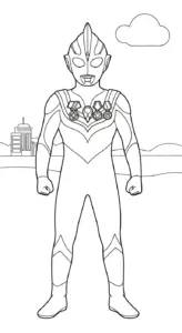download tranh tô màu Tranh Tô Màu Ultraman cho bé