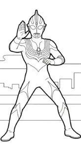 tải hình tô màu Tranh Tô Màu Ultraman cho bé 5 tuổi