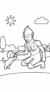 download tranh tô màu Tranh Tô Màu Ultraman cho bé
