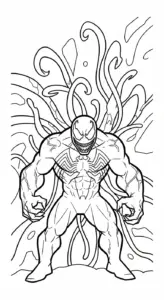 download tranh tô màu Tranh Tô Màu Venom miễn phí