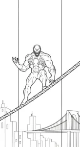 tranh tô màu Tranh Tô Màu Venom in ngay