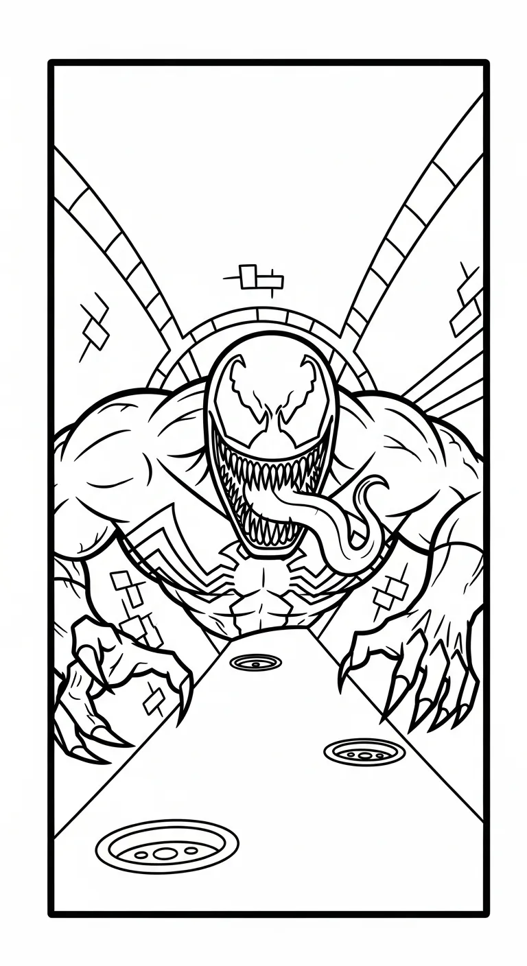tranh tô màu Tranh Tô Màu Venom cho bé mới nhất