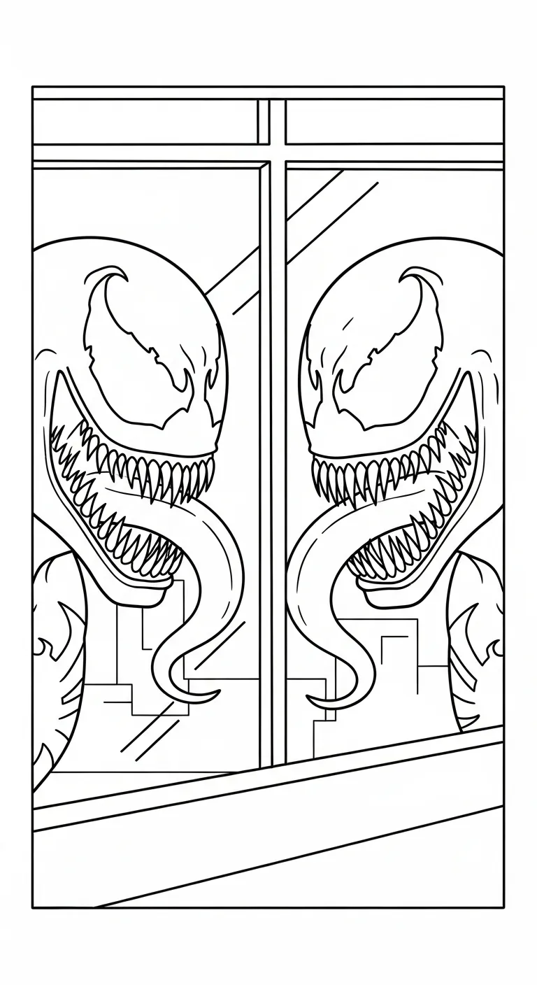 tải hình tô màu Tranh Tô Màu Venom cho bé 4 tuổi