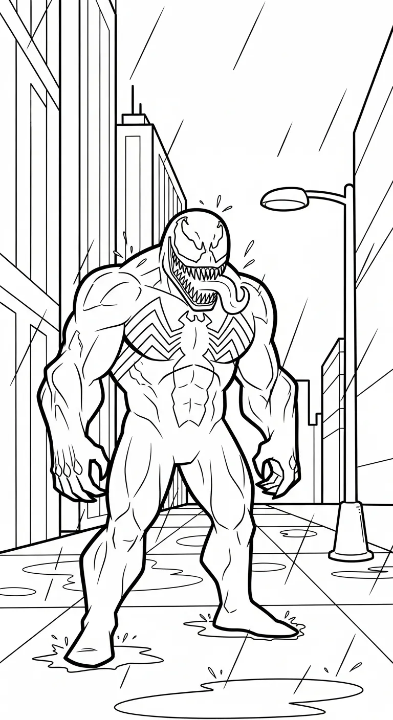 hình tô màu Tranh Tô Màu Venom cho bé 7 tuổi miễn phí