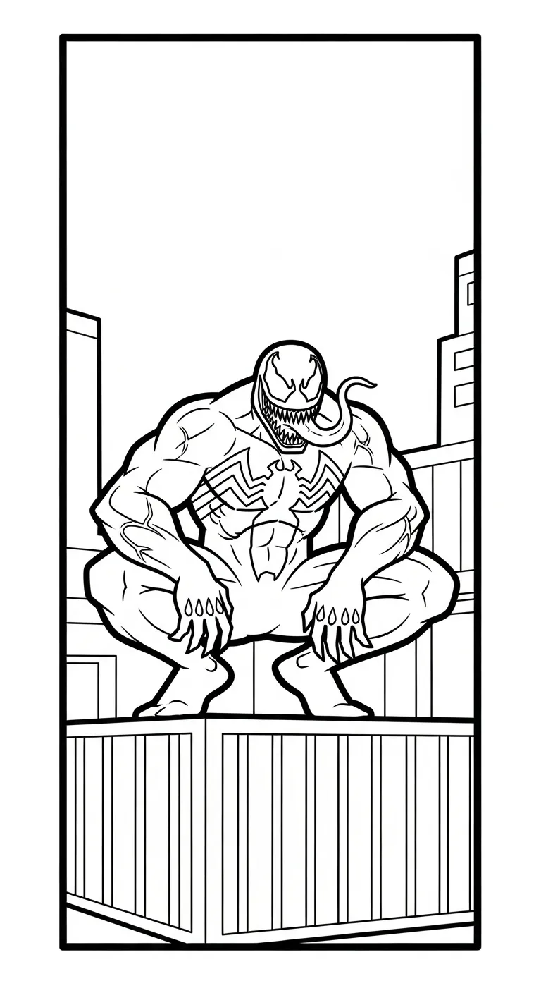 in hình tô màu Tranh Tô Màu Venom