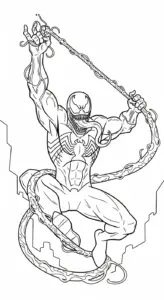 hình tô màu Tranh Tô Màu Venom cho bé 3 tuổi