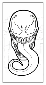 tải tranh tô màu Tranh Tô Màu Venom cho bé