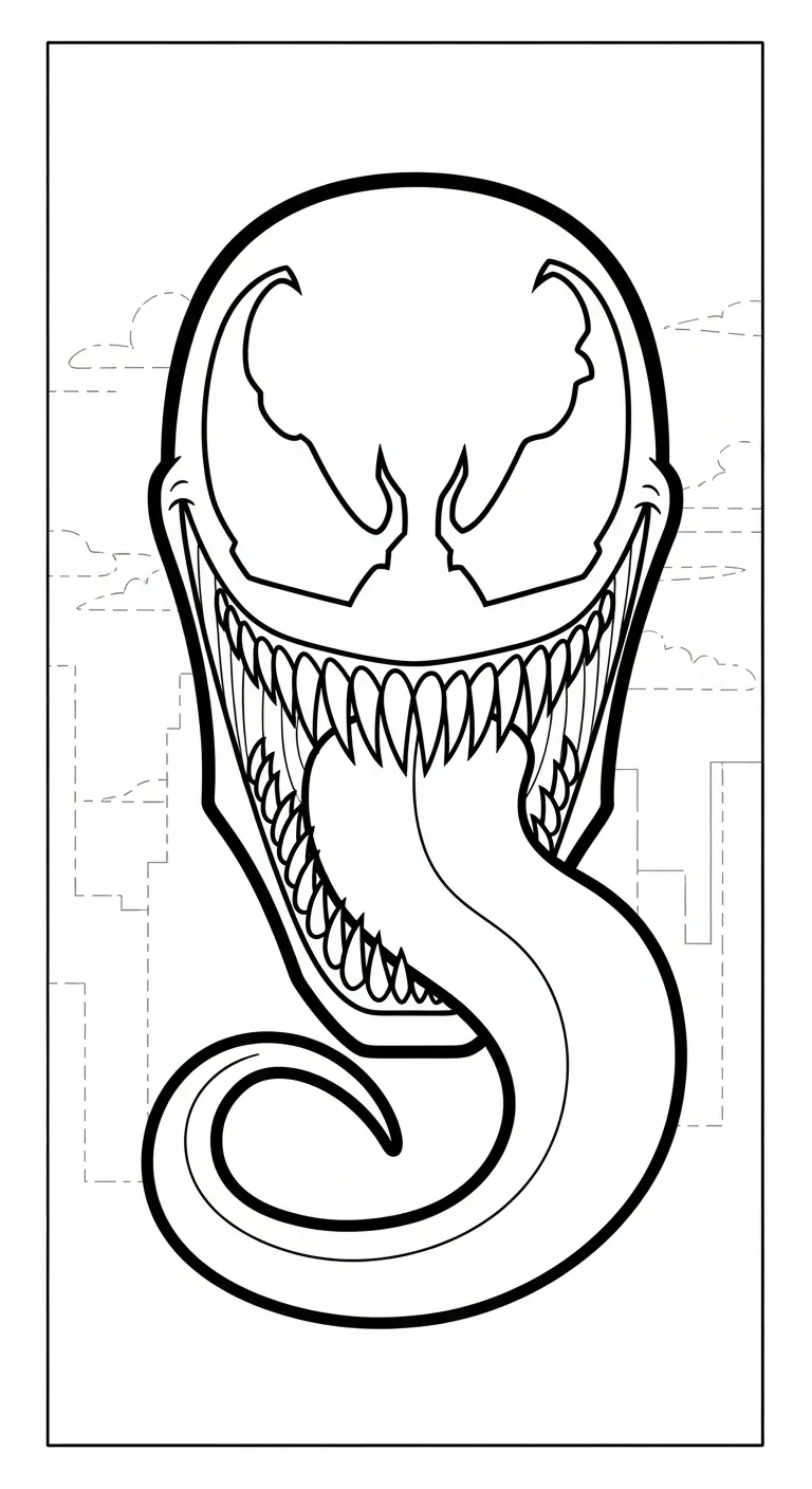 tải tranh tô màu Tranh Tô Màu Venom cho bé