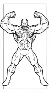 hình tô màu Tranh Tô Màu Venom cho bé 7 tuổi