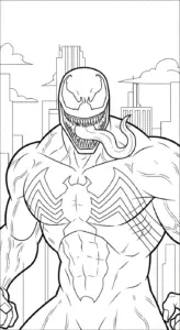 download tranh tô màu Tranh Tô Màu Venom miễn phí