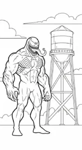 hình tô màu Tranh Tô Màu Venom rõ nét