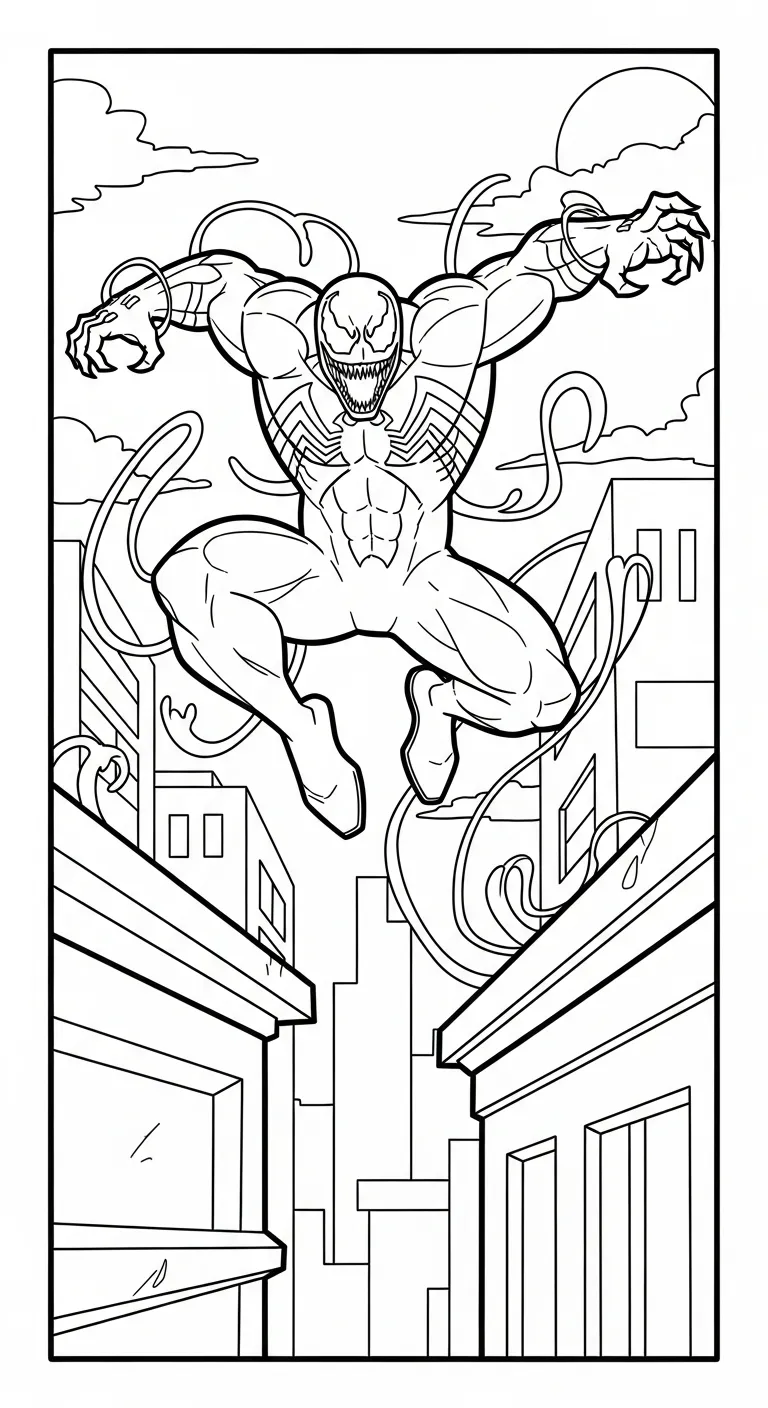 tải tranh tô màu Tranh Tô Màu Venom