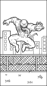tranh tô màu Tranh Tô Màu Venom cho bé tải về