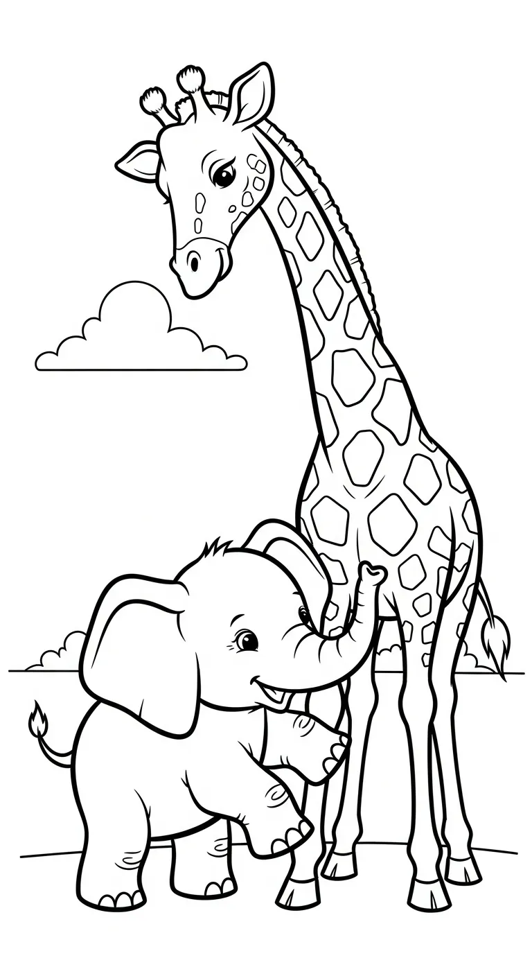 download hình tô màu Tranh Tô Màu Voi miễn phí