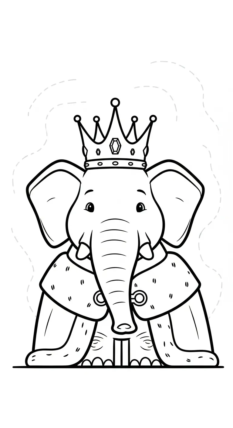 hình tô màu Tranh Tô Màu Voi cho trẻ em