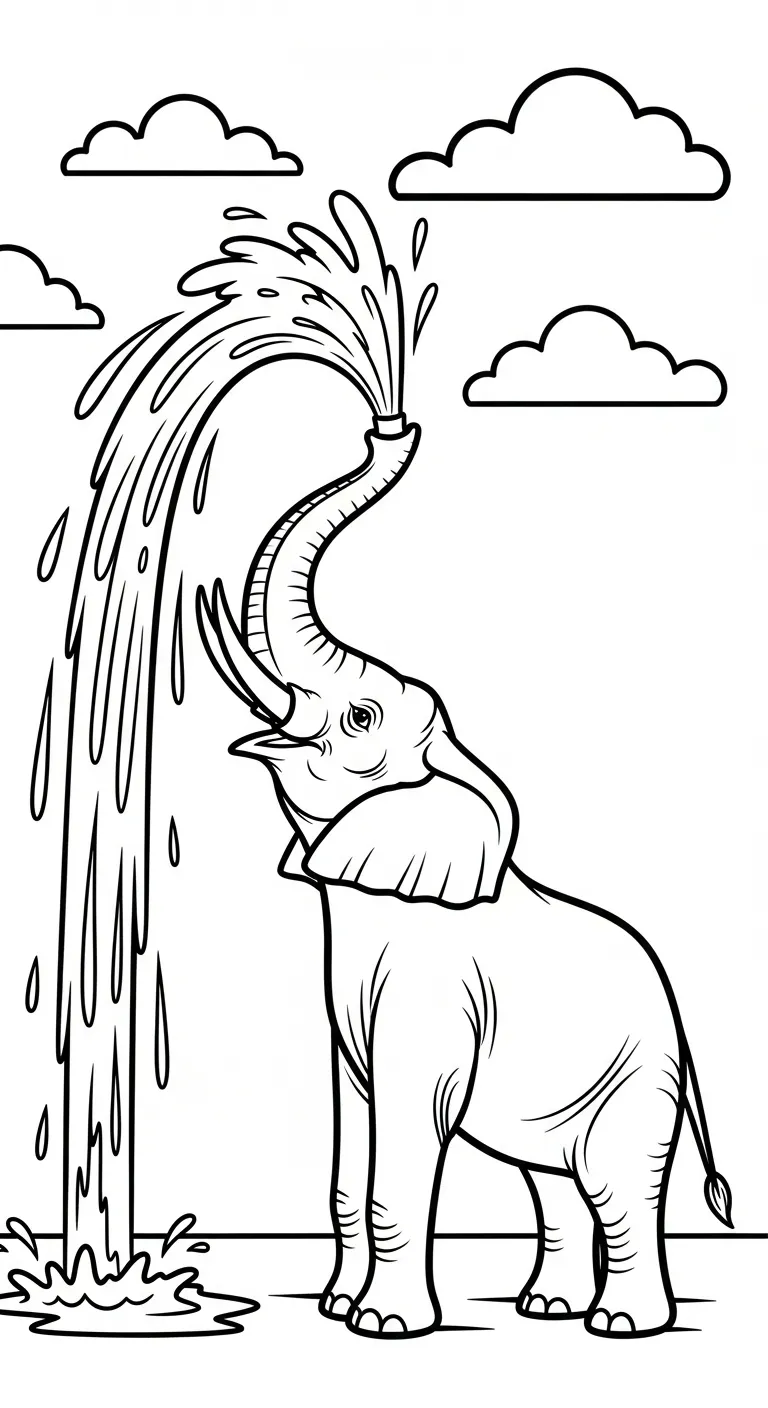 tải tranh tô màu Tranh Tô Màu Voi pdf