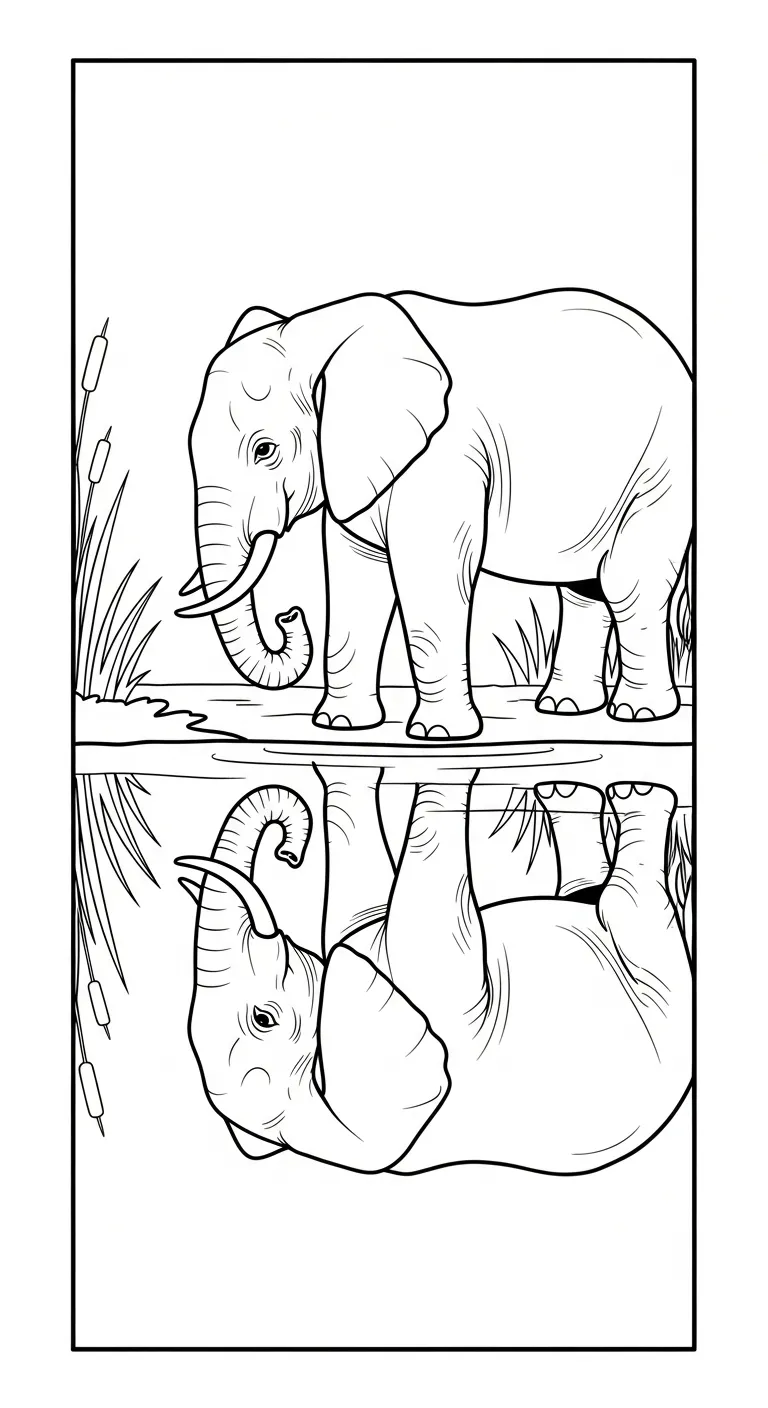 download tranh tô màu Tranh Tô Màu Voi cho bé