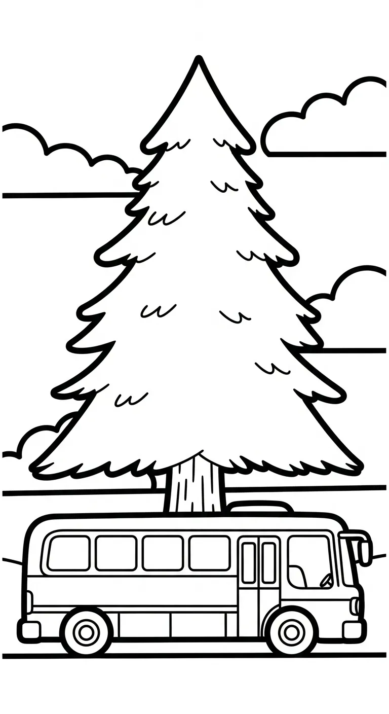 hình tô màu Tranh Tô Màu Xe Buýt cho bé mới nhất