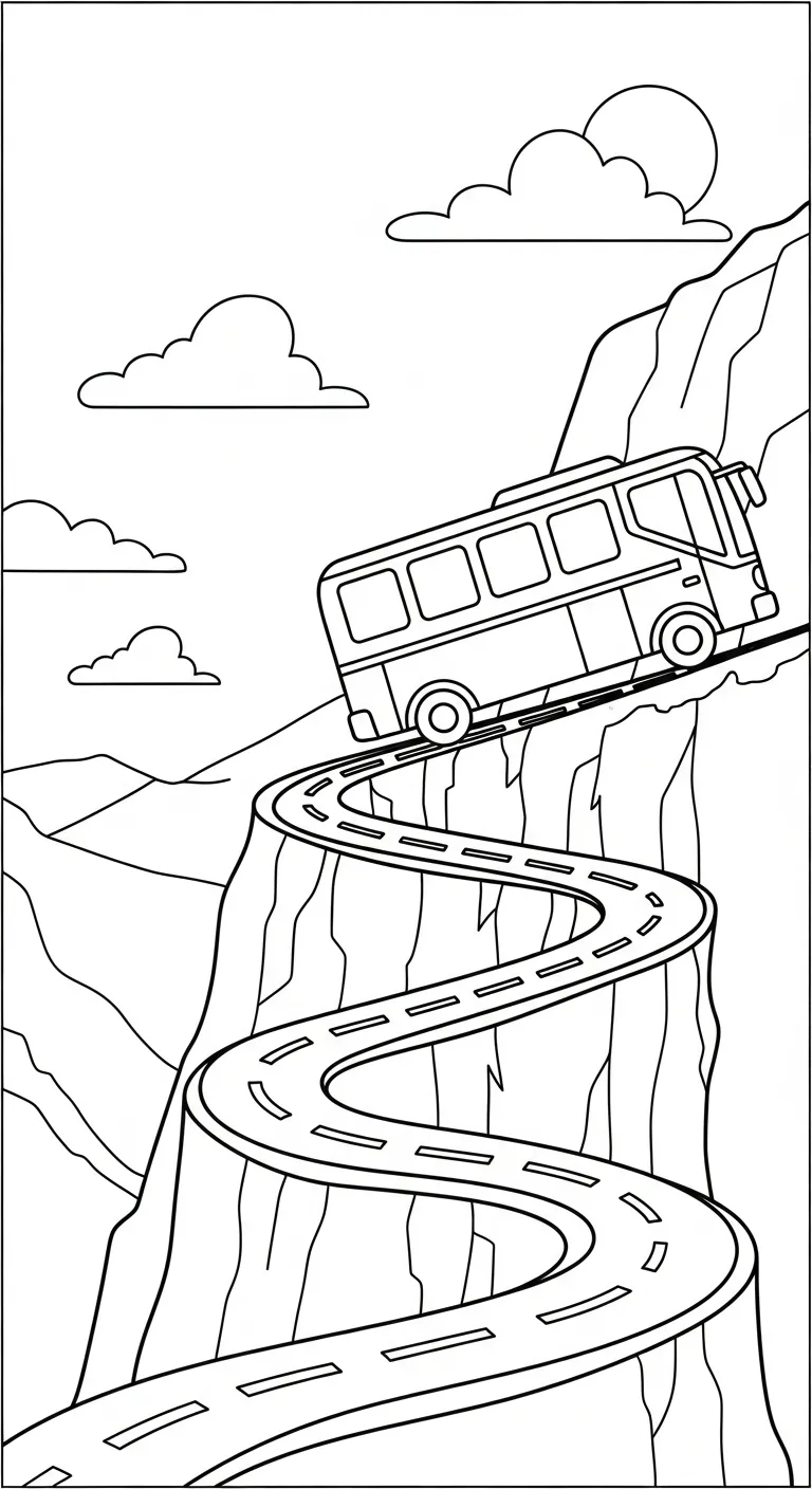 tranh tô màu Tranh Tô Màu Xe Buýt cho bé mới nhất