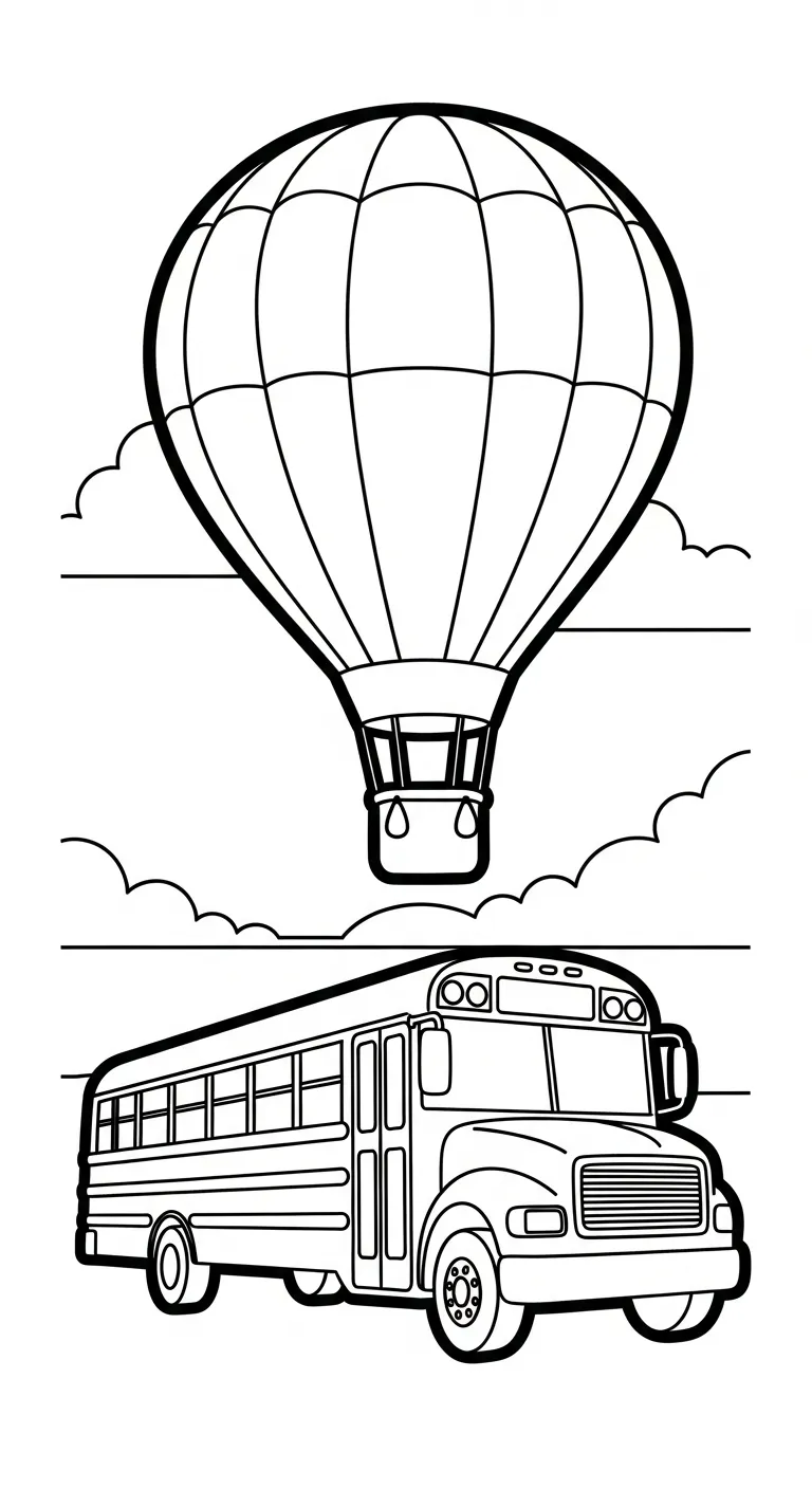 tranh tô màu Tranh Tô Màu Xe Buýt cho bé 3 tuổi miễn phí