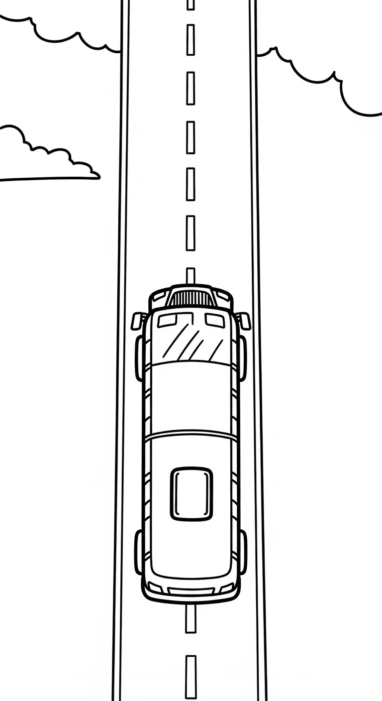 in hình tô màu Tranh Tô Màu Xe Buýt cho bé 4 tuổi