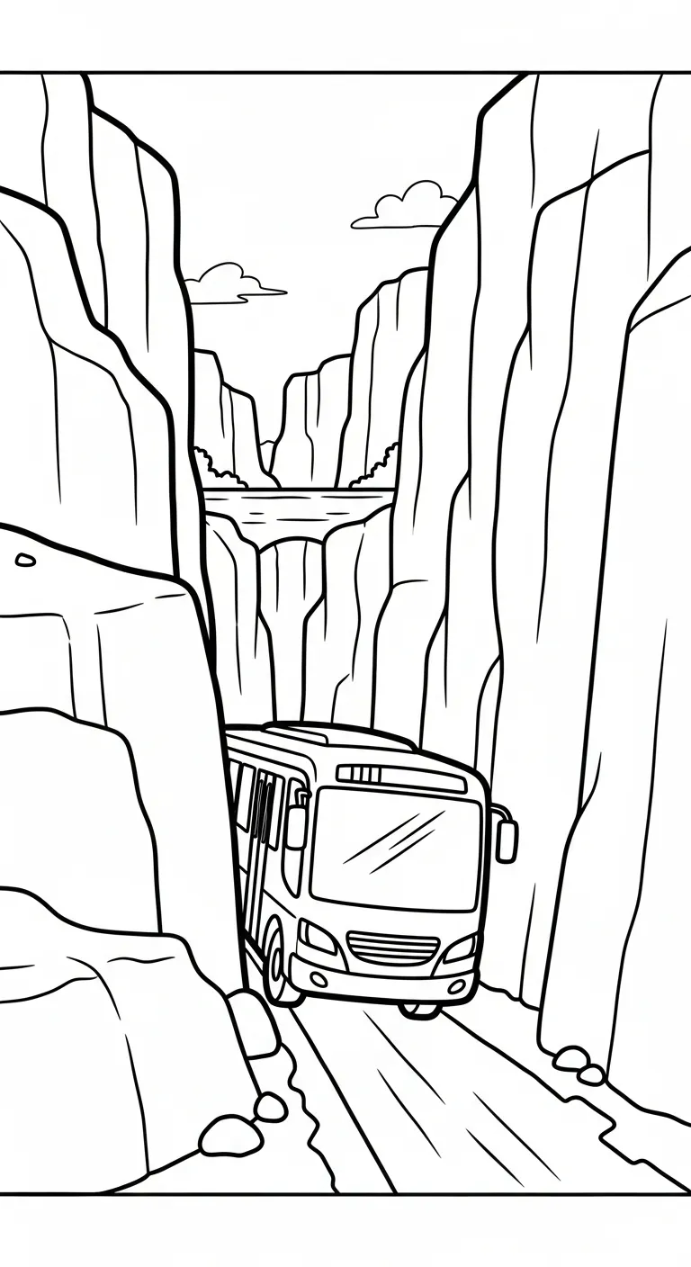 hình tô màu Tranh Tô Màu Xe Buýt tập tô