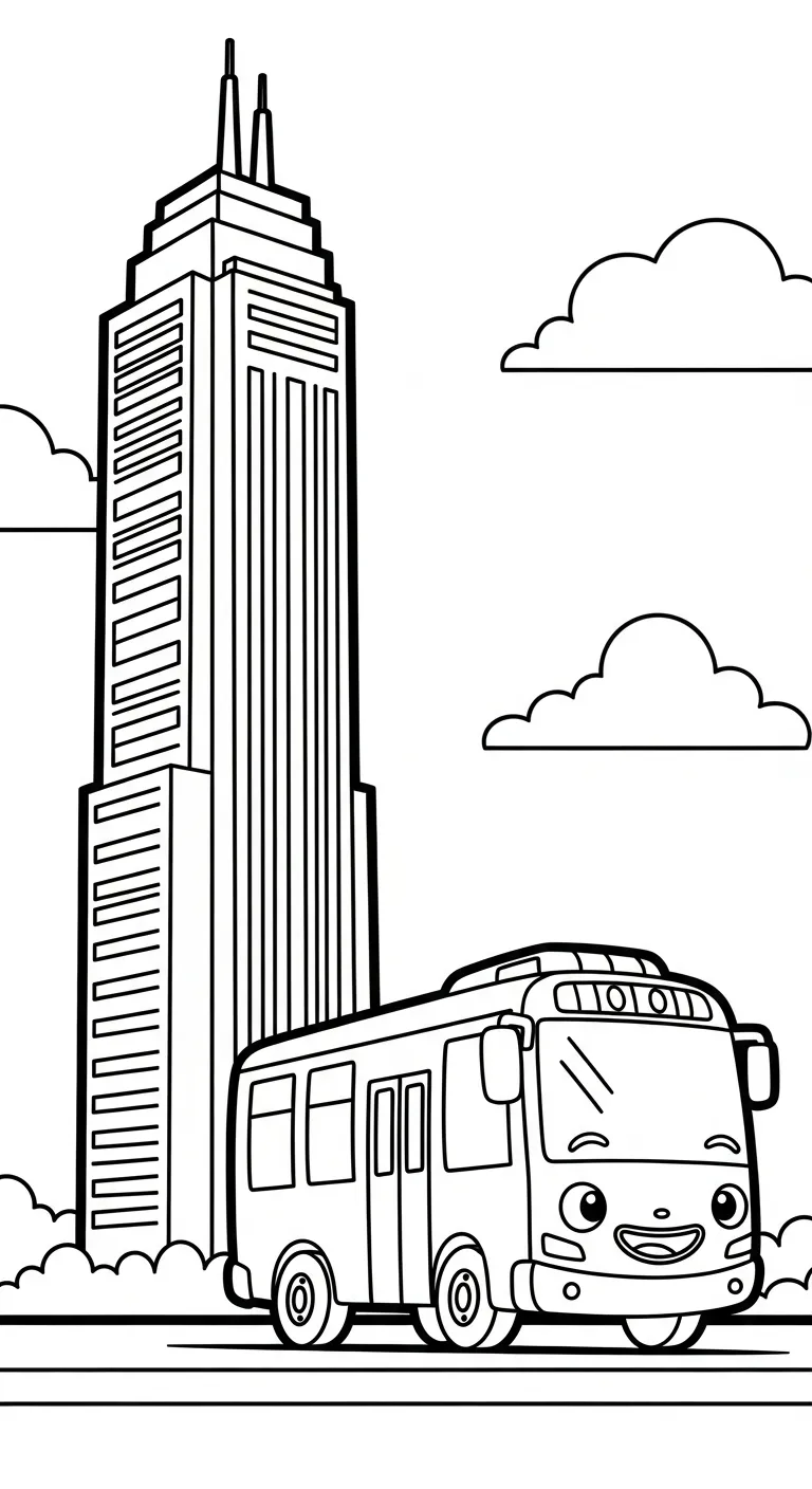 tải hình tô màu Tranh Tô Màu Xe Buýt không mất tiền