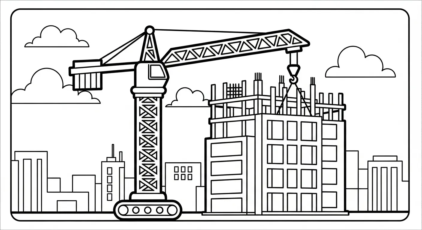 tải tranh tô màu Tranh Tô Màu Xe Cẩu pdf