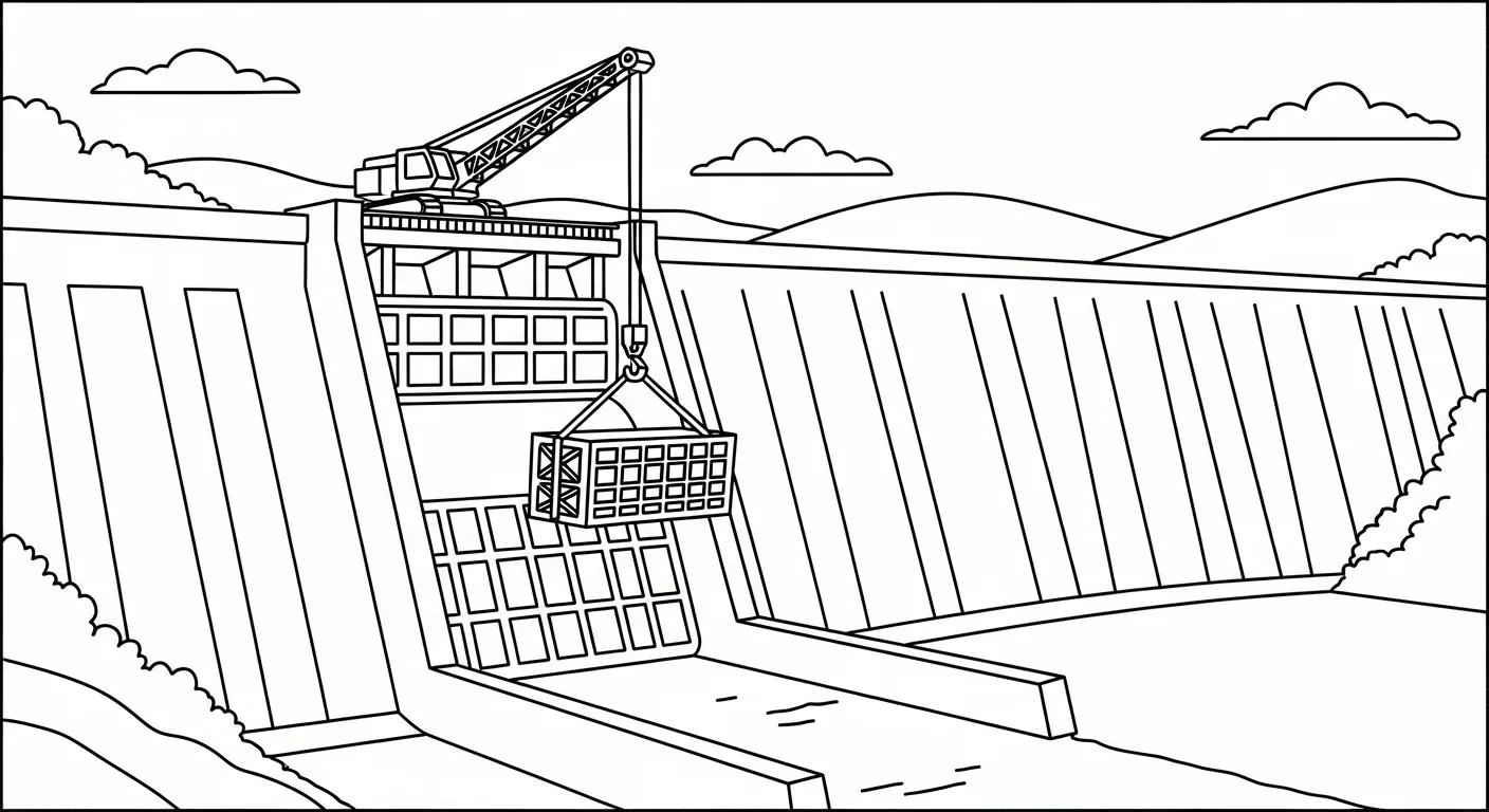 tải hình tô màu Tranh Tô Màu Xe Cẩu cho bé 4 tuổi