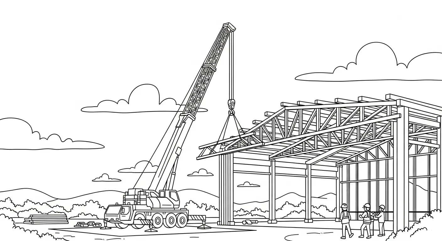 tranh tô màu Tranh Tô Màu Xe Cẩu cho bé 8 tuổi miễn phí