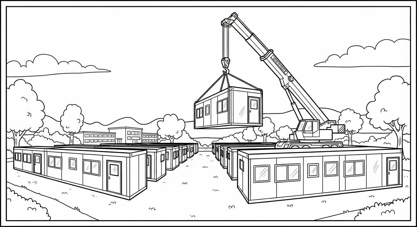 tranh tô màu Tranh Tô Màu Xe Cẩu cho bé 8 tuổi miễn phí 1