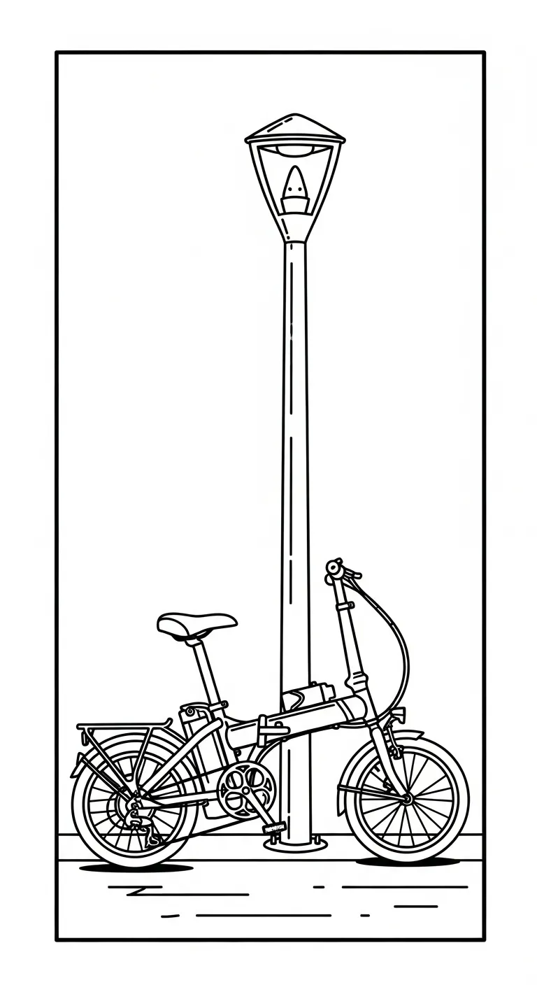 tải file tranh tô màu Tranh Tô Màu Xe Đạp
