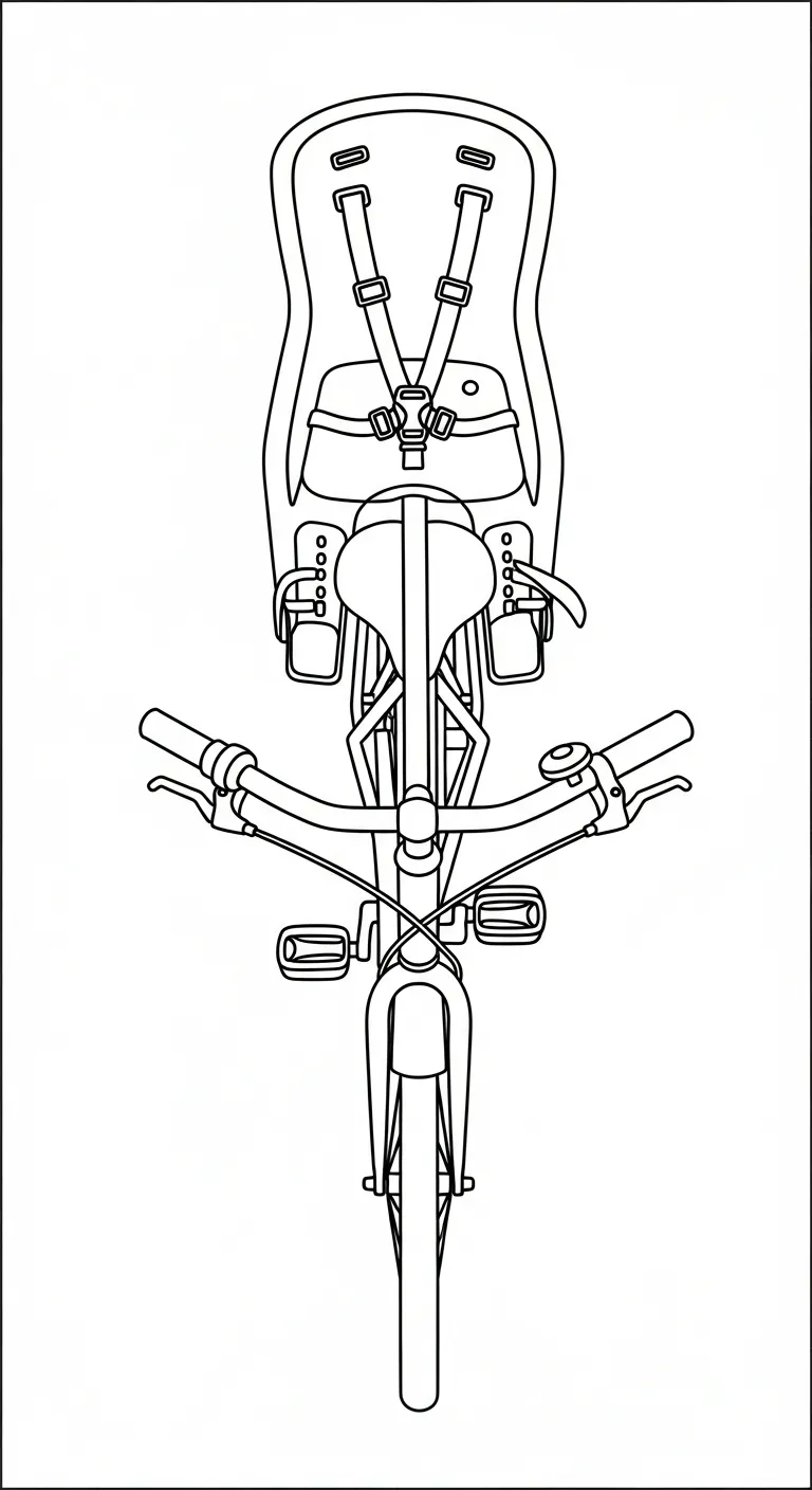 tranh tô màu Tranh Tô Màu Xe Đạp cho bé 7-8 tuổi