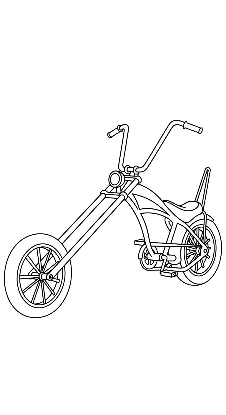tranh tô màu Tranh Tô Màu Xe Đạp cho bé 8 tuổi