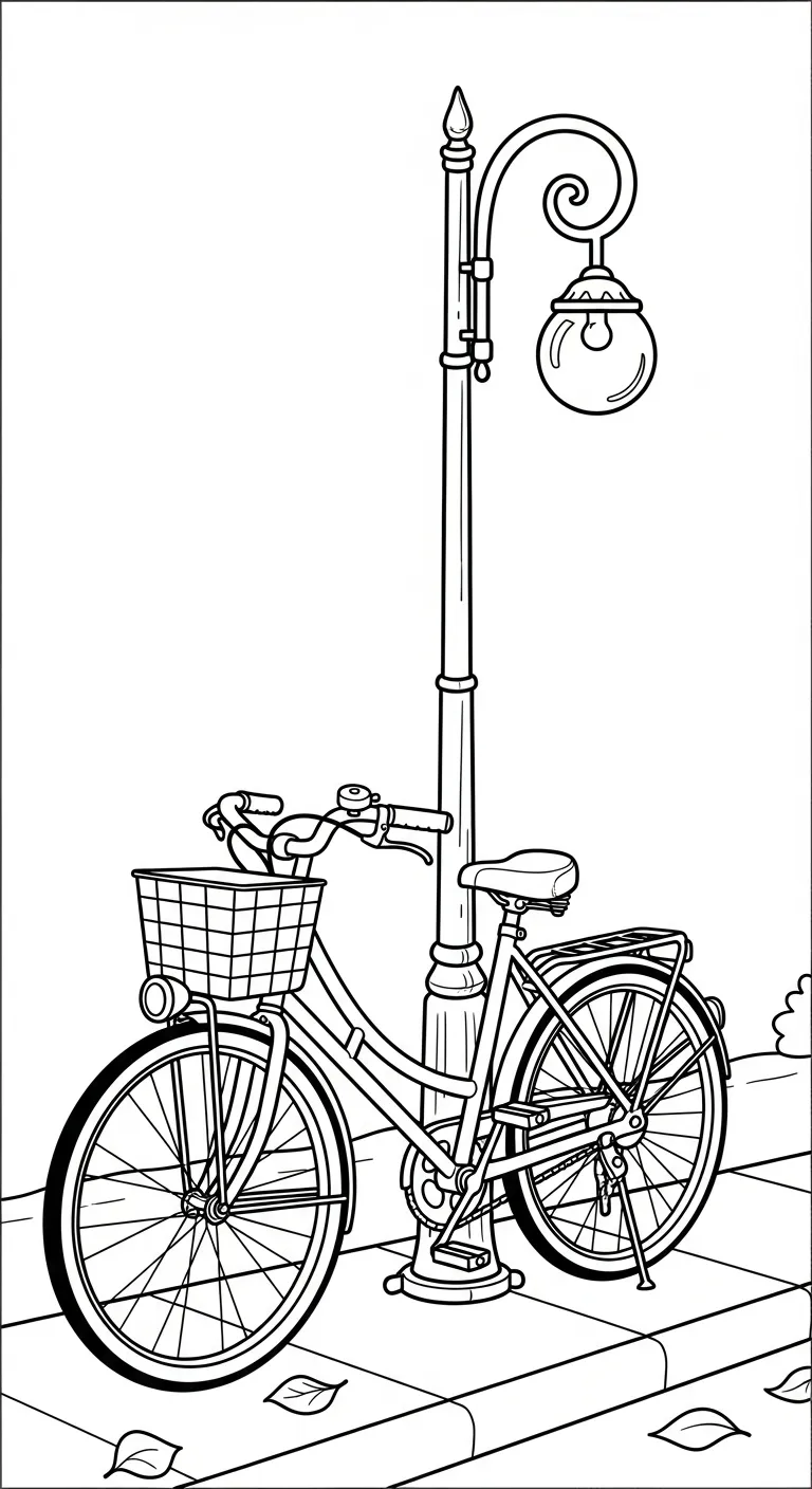 tranh tô màu Tranh Tô Màu Xe Đạp in ngay