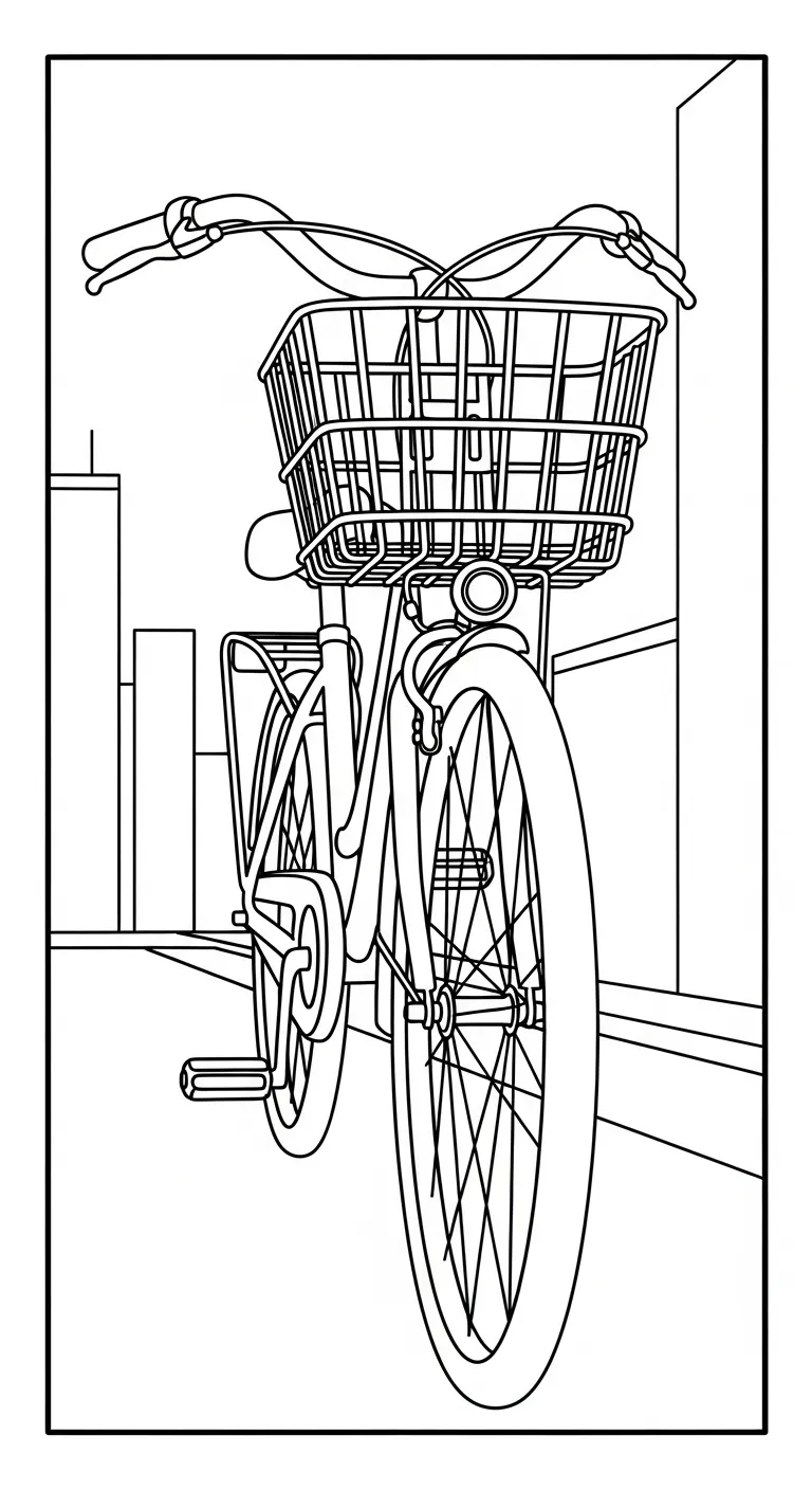 tải tranh tô màu Tranh Tô Màu Xe Đạp