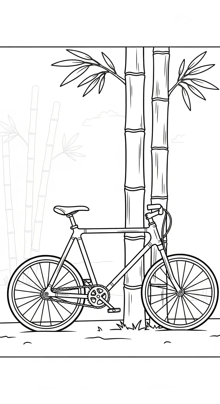 tải file hình tô màu Tranh Tô Màu Xe Đạp