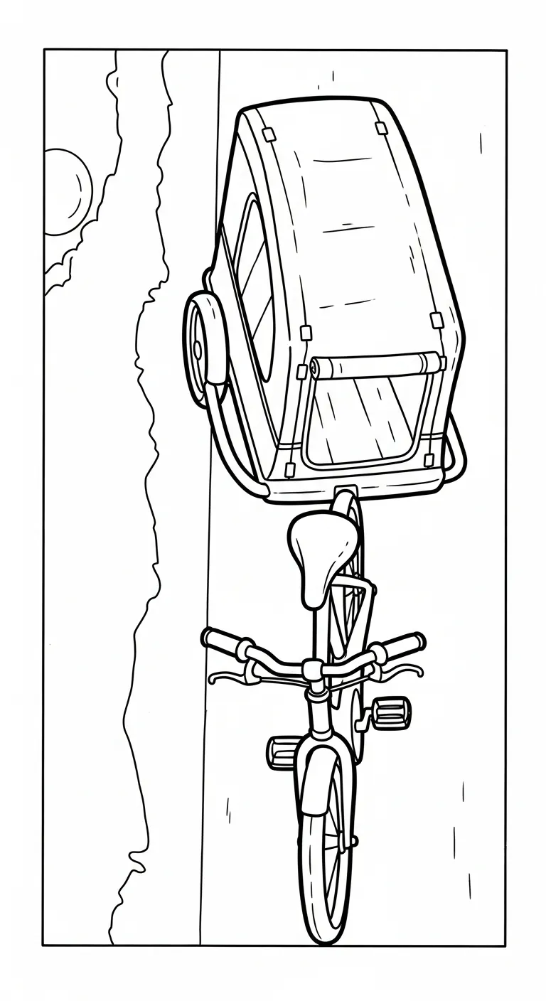in hình tô màu Tranh Tô Màu Xe Đạp