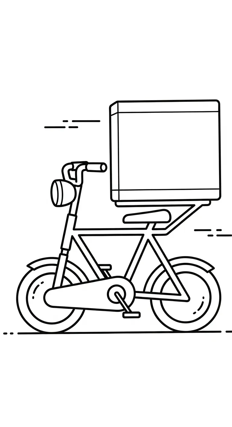 tải tranh tô màu Tranh Tô Màu Xe Đạp cho bé 3 tuổi 1
