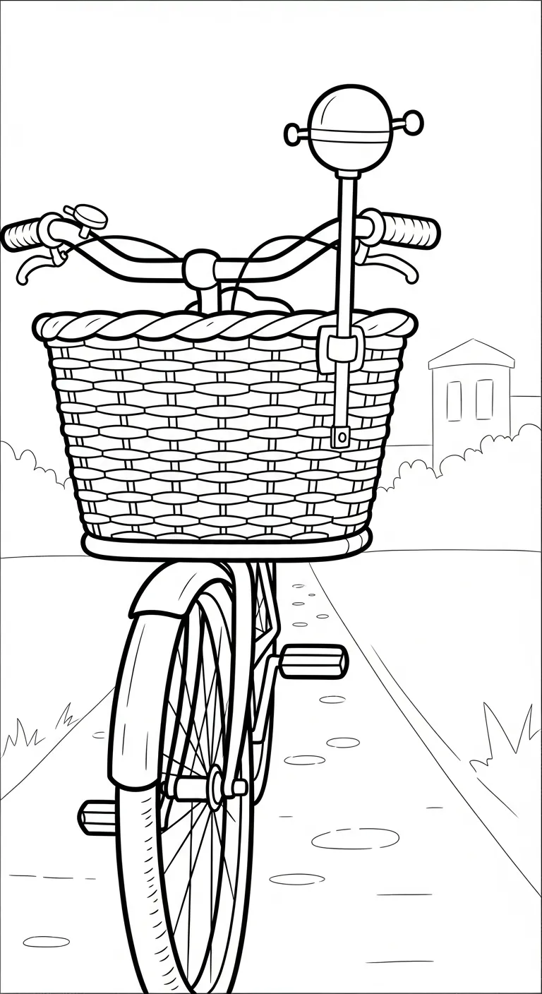 hình tô màu Tranh Tô Màu Xe Đạp cho trẻ em