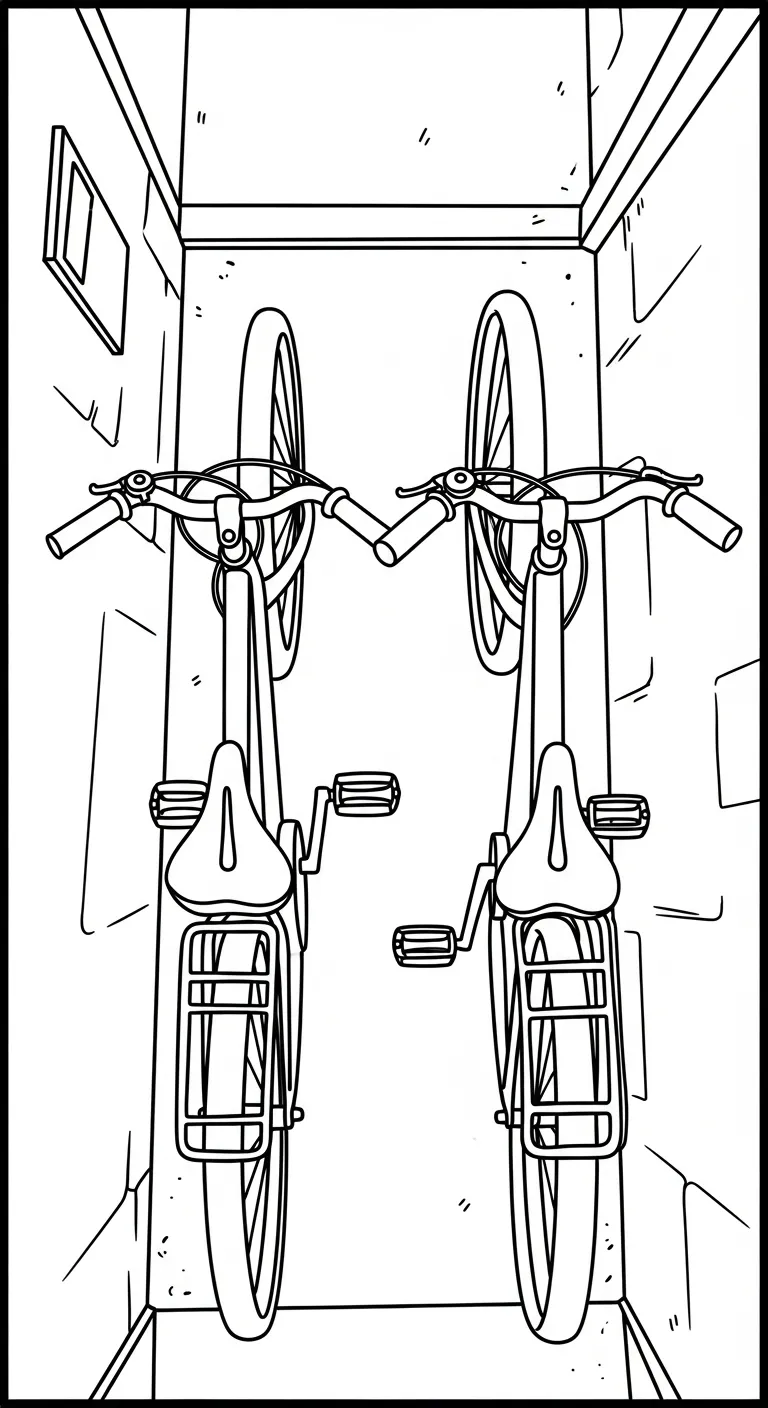 hình tô màu Tranh Tô Màu Xe Đạp cho bé 7-8 tuổi