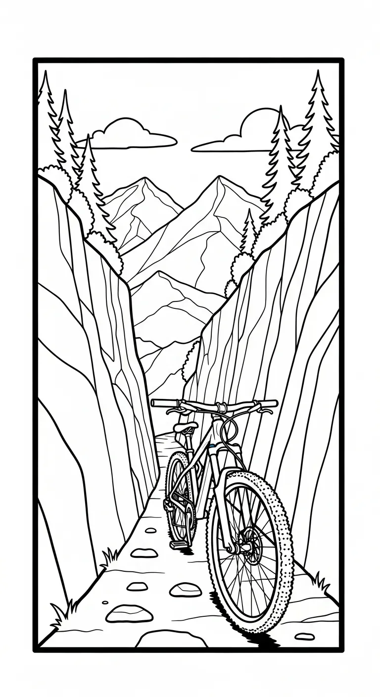 hình tô màu Tranh Tô Màu Xe Đạp cho bé tải miễn phí