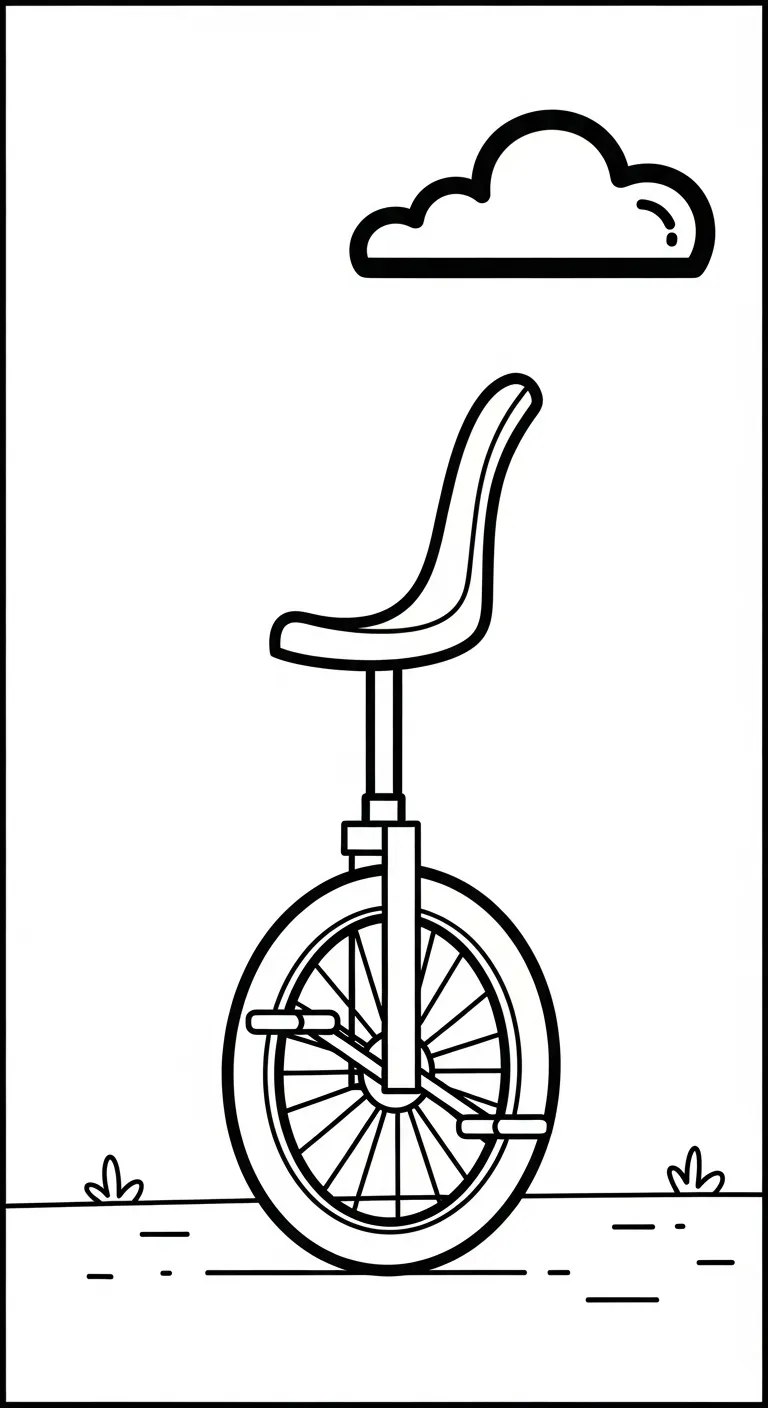 hình tô màu Tranh Tô Màu Xe Đạp cho bé 5 tuổi miễn phí