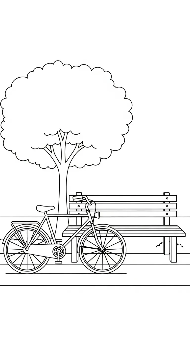 tranh tô màu Tranh Tô Màu Xe Đạp cho bé 7 tuổi miễn phí