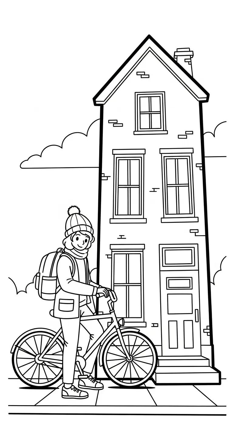 tải hình tô màu Tranh Tô Màu Xe Đạp cho bé 7 tuổi